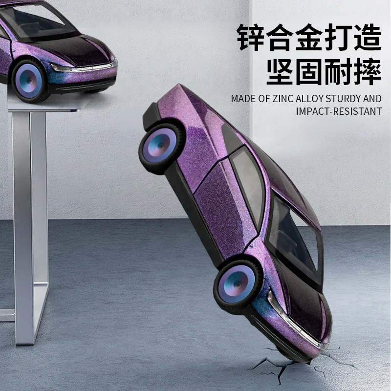 

1:32 Robotaxi Alloy Car Diecasts Toy Vehicles Metal Toy Car Model Sound and light Collection Kids Toy