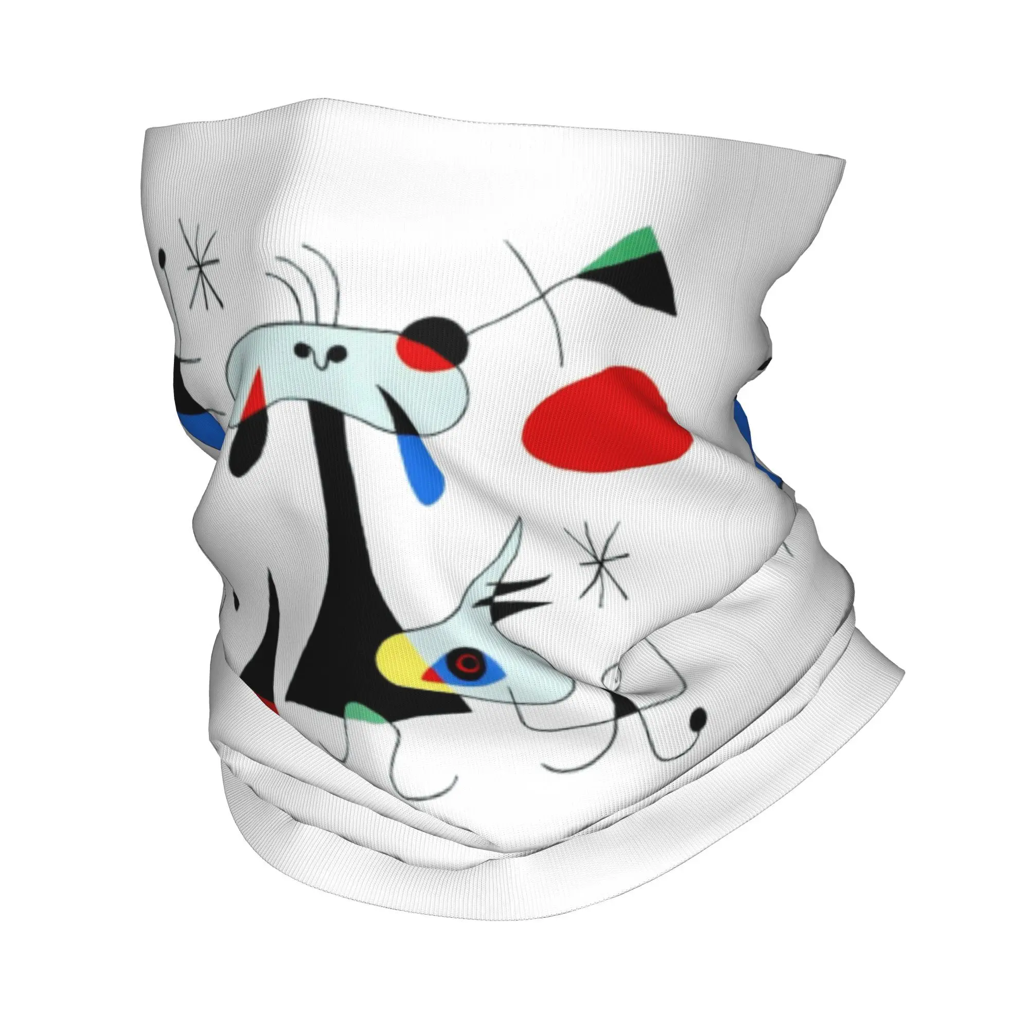 ジョアン・ミロ抽象シュルレアリスムバンダナネックカバープリントマジックスカーフ暖かい目出し帽サイクリングユニセックス大人冬