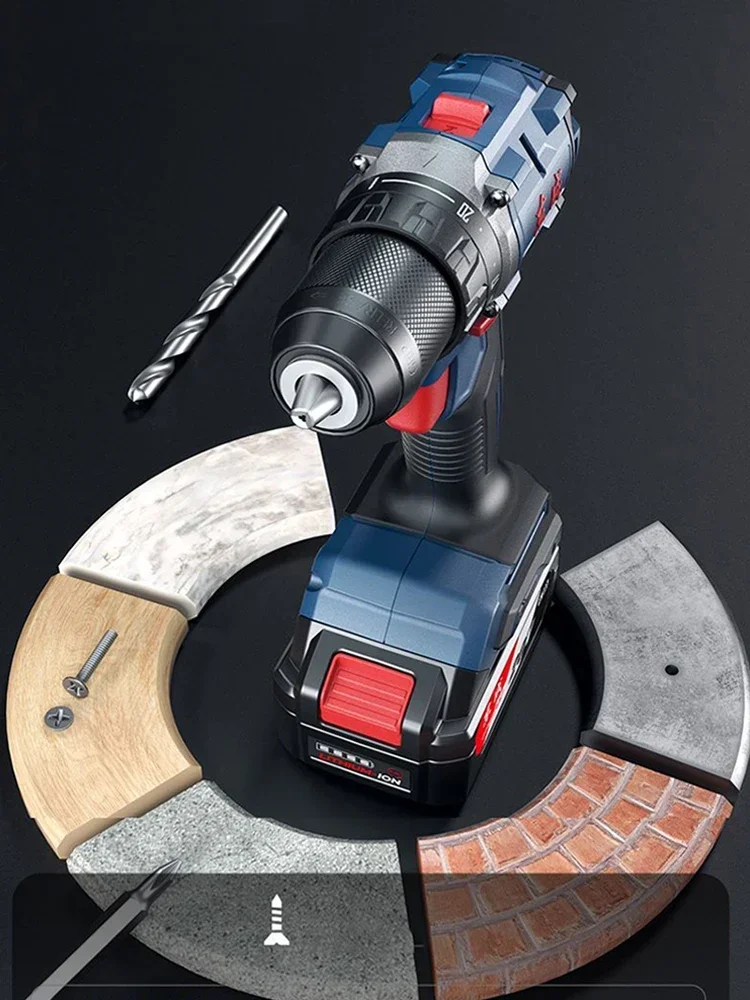 Imagem -06 - Dongcheng-cordless Dupla Velocidade Brushless Drill Torque Grupo Plataforma Bateria Universal 20v 60nm 2300rpm 20 Mais Dcjz2060