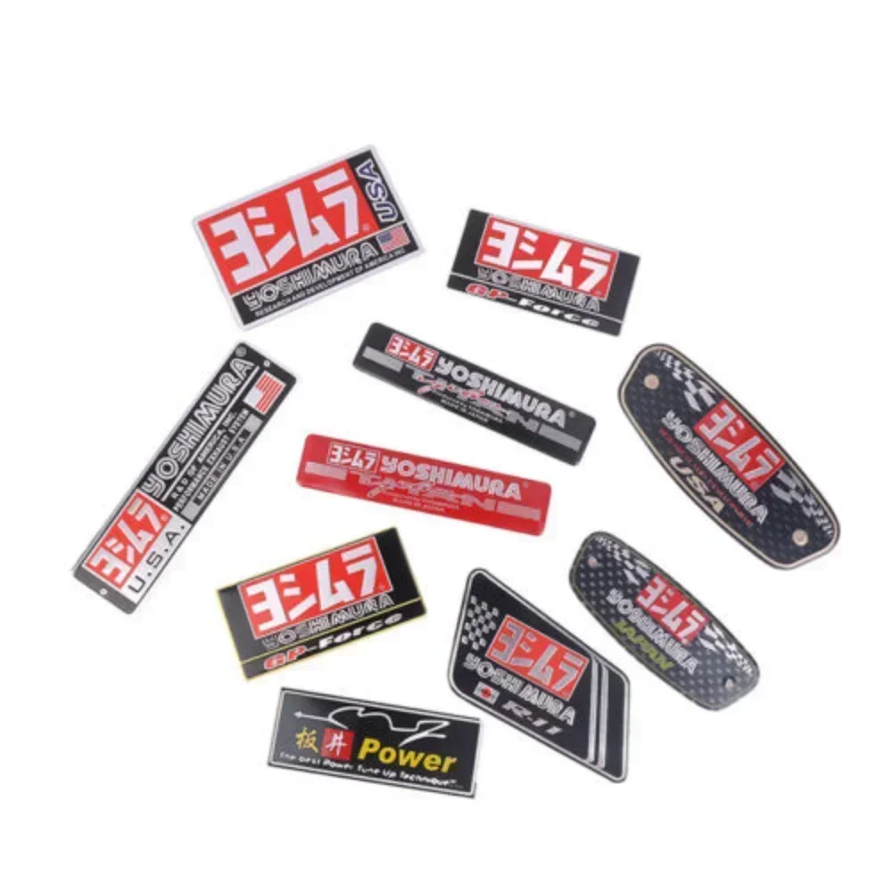 

For Honda Exhaust Tip System Motorcycle Accessories motocross Heat Resistant Aluminium Motorcycle Stickers Moto