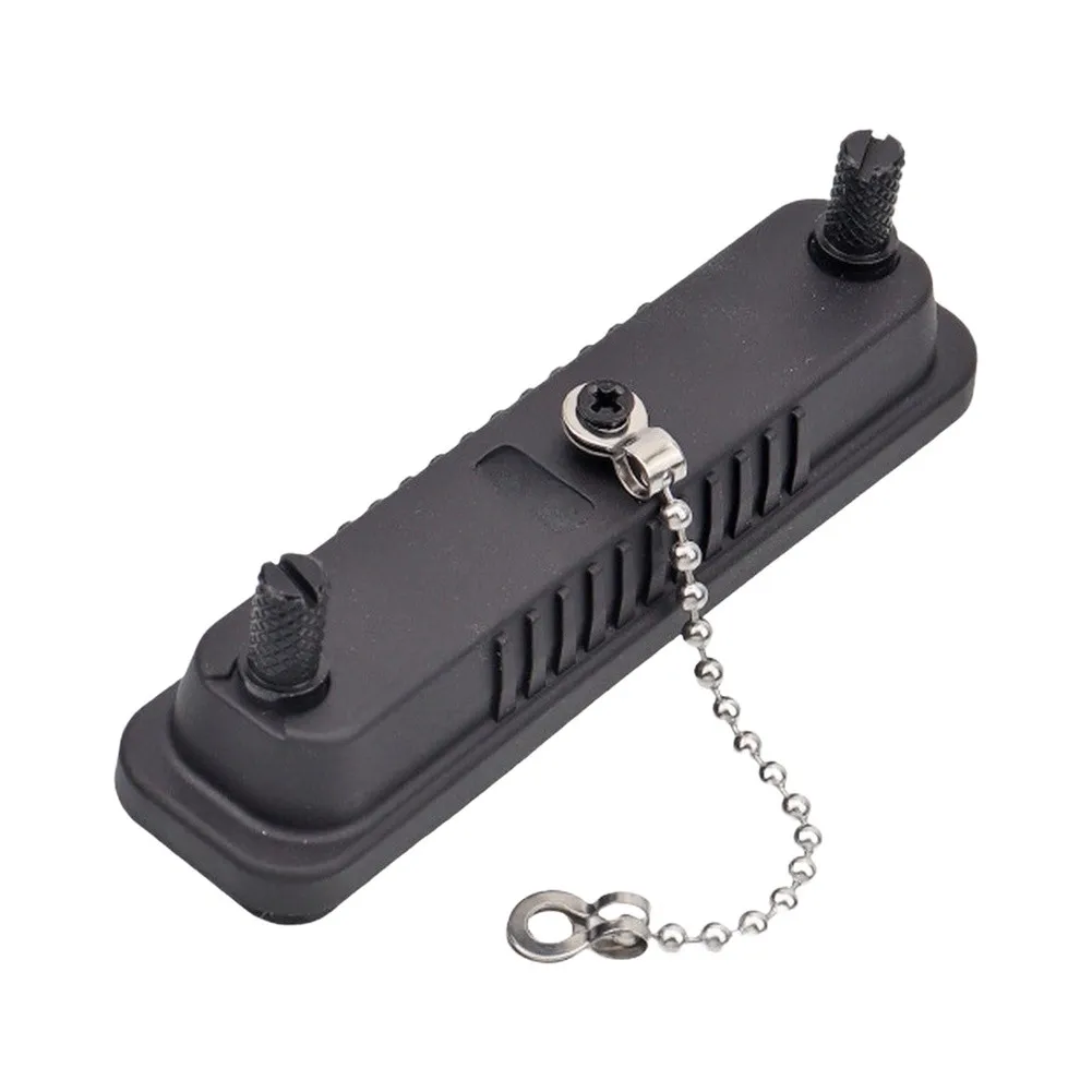 B'lack Nylon Waterproof Dust Cap Cover For D-SUB DB37 Connector Outdoor Industrial Electrical Equipment Protection Accessory
