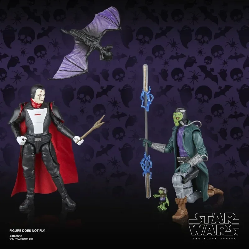 Hasbro Star Wars Action Figures, Série Negra, Inquisidor e Duros Bounty Hunter, Edição de Halloween, Novo, Pacote com 2