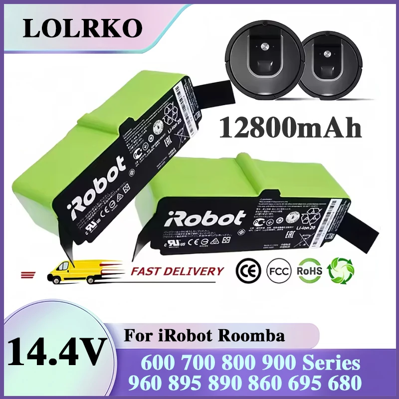 1800mAh Lithium Ion Battery For iRobot Roomba Cleaner 900 800 700 600 Series 960 980 981 965 895 695 692 690 680 675 890 860