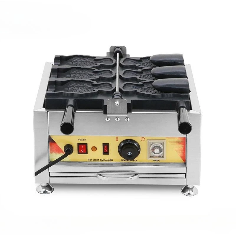 

ice cream snapper burner open fish cake burner 3 double-sided heating electric cake stall baking equipment