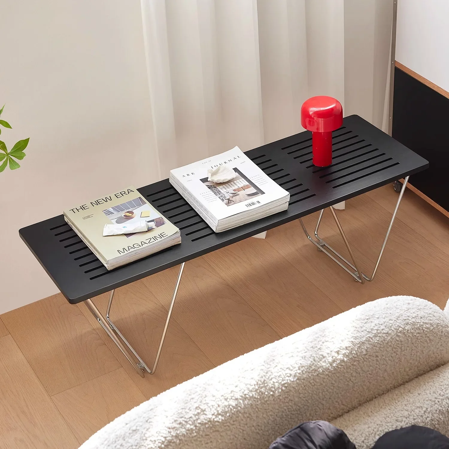 Modern and simple, hollow stool, sofa stool, shoe change stool, bench stool new