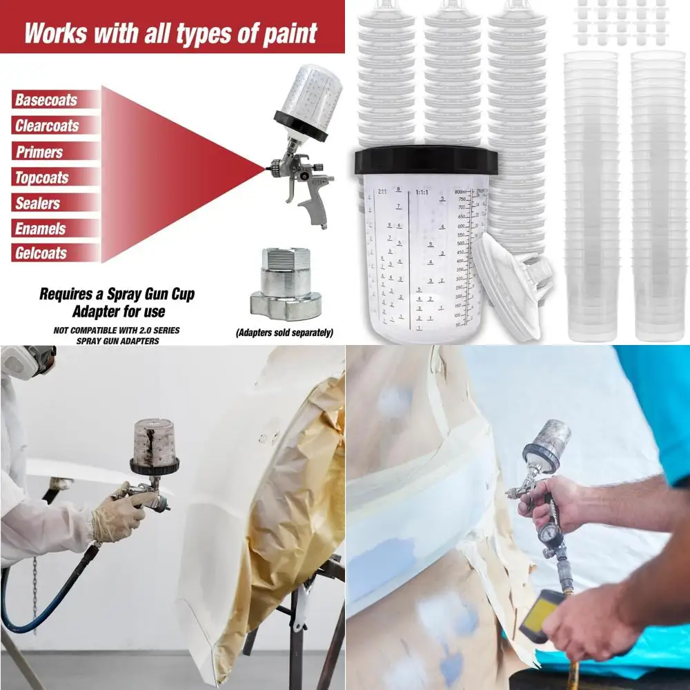 

Набор из 50 чашек и крышек для мини-распылителей, емкостью 6 унций с вкладышами и ситечком