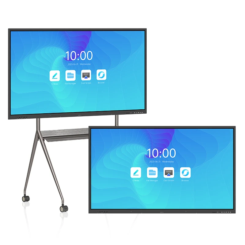 Factory Price 110 86 75 65 Inch Multi Touch Screen All in One TV Smart Board Flat Panel Interactive Whiteboard for Sale