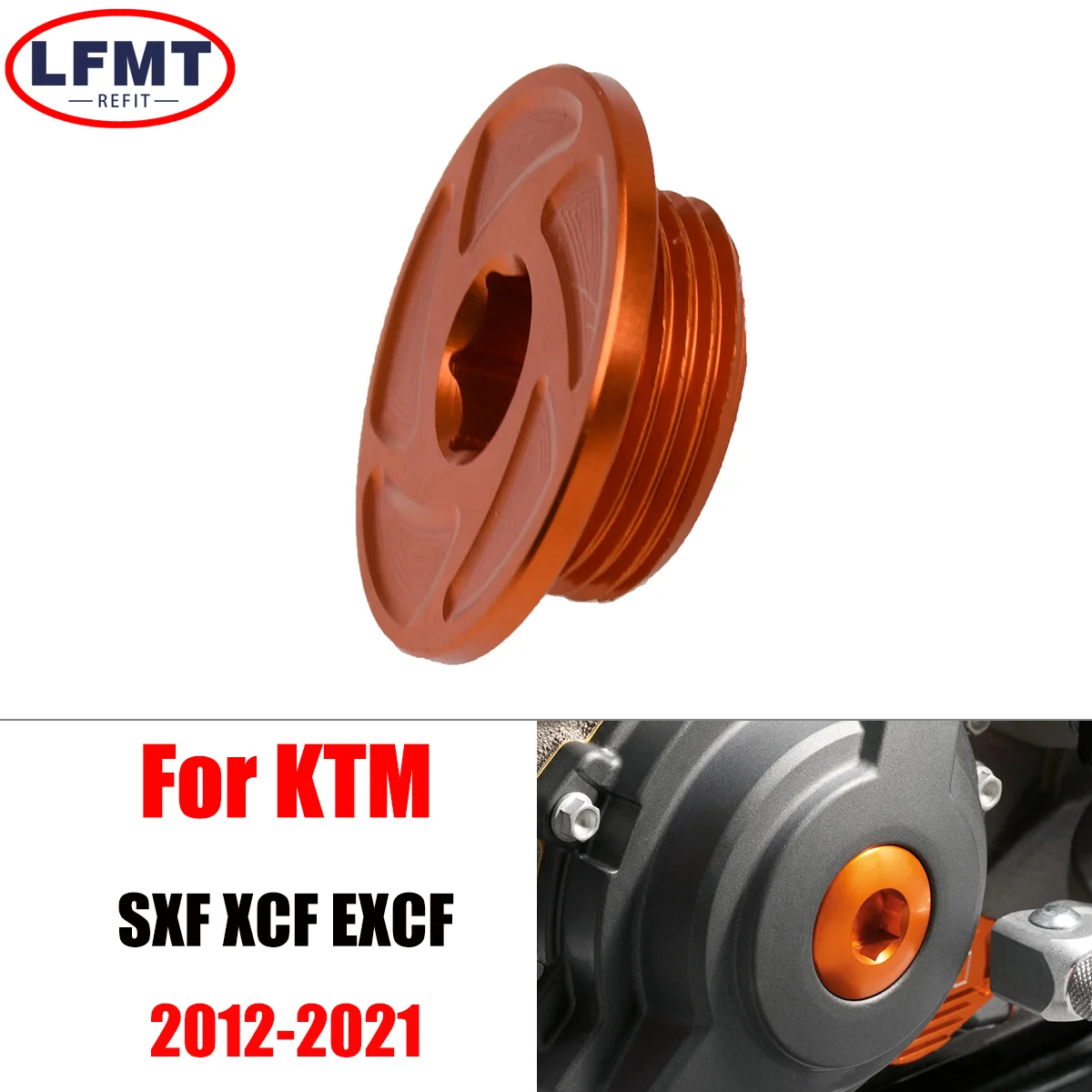 

For KTM EXCF SXF XCF XCFW FREERIDE SMR SMC RC Duke Enduro/R Adventure/S Supermoto/R Motorcycle CNC Engine Ignition Cover Plug