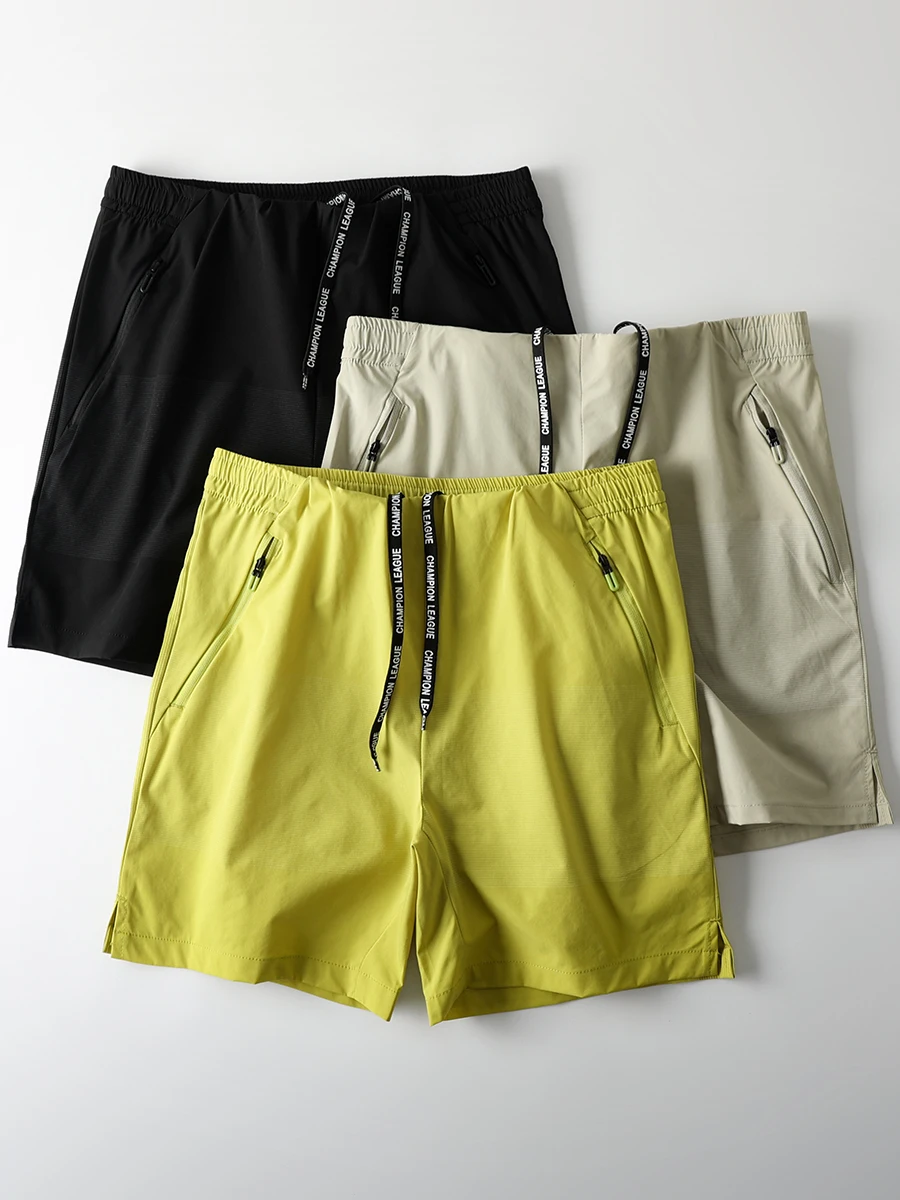 

Мужские легкие дышащие брюки-капри для активного отдыха из быстросохнущей ткани, модные городские шорты