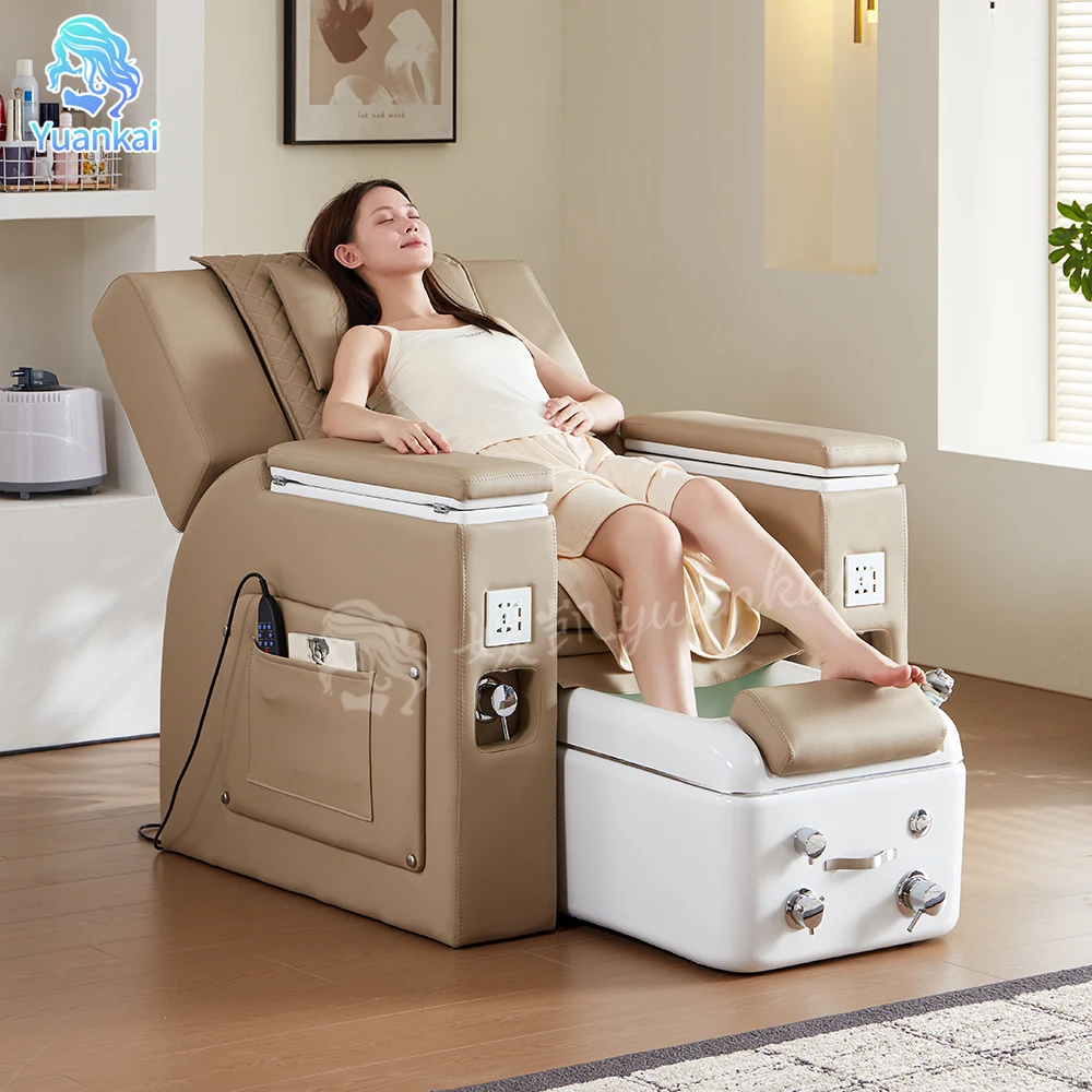 

Многофункциональное роскошное кресло для маникюра и педикюра с функцией массажа, регулируемой спинкой и электрическим подъемником для ног