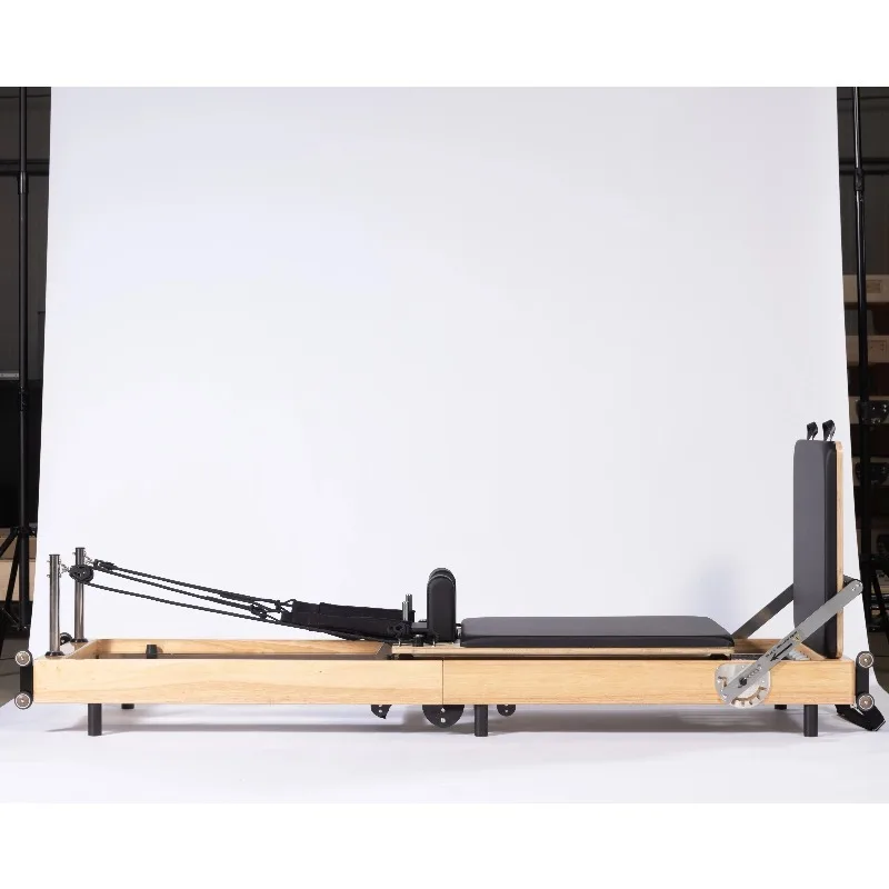 

YTYIN Gym Equipment Machine Portable Reformer Pilates Home Studio Machine Oak Wood Pilates Reformer