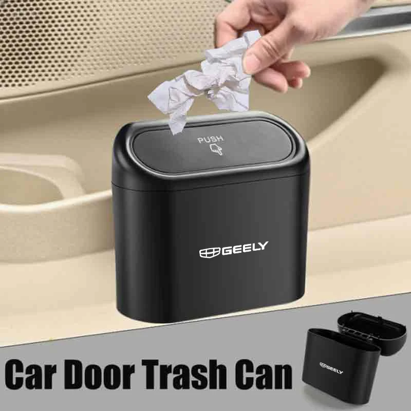 Car Trash Can Garbage Bag Storage Box For Geely EX5 Coolray 2024 2025 GX3 Pro Galaxy E5 Atlas Boyue NL3 X6 EX5 EX7