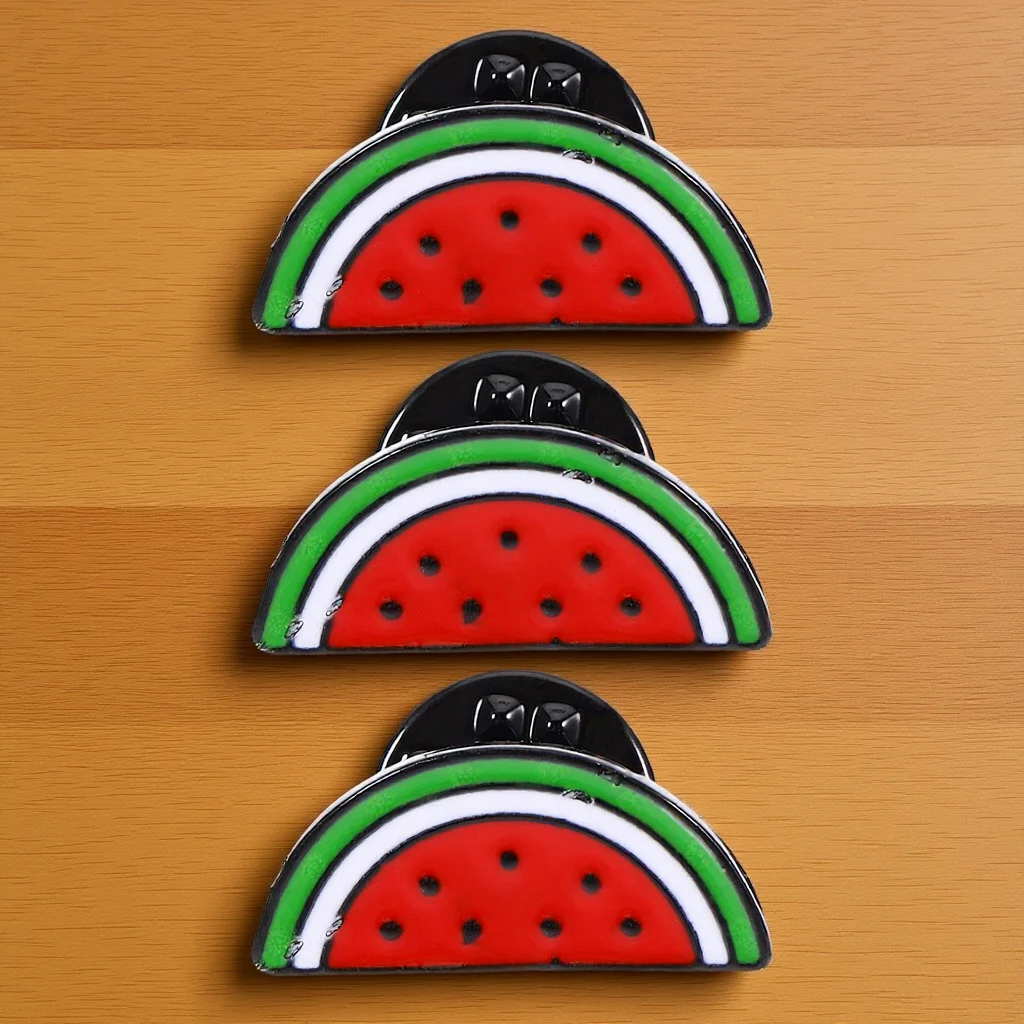 

3Pcs Cartoon Watermelon Brooch Pin Fruit Lapel Enamel Pin for Women Fashion Jewelry Summer Accessory Cute Badge Gift