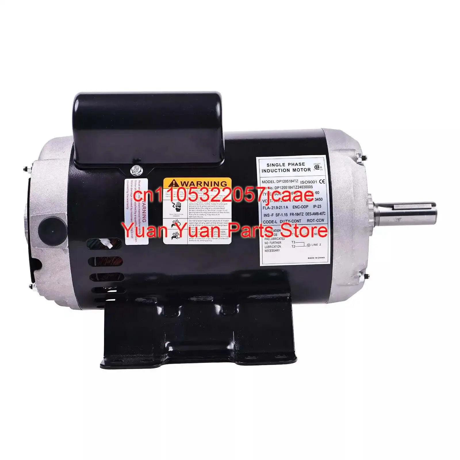 

5HP Compressor Motor 47669474001 For Ingersoll Rand 230V 3450RPM 24.1/24.9 AMPS