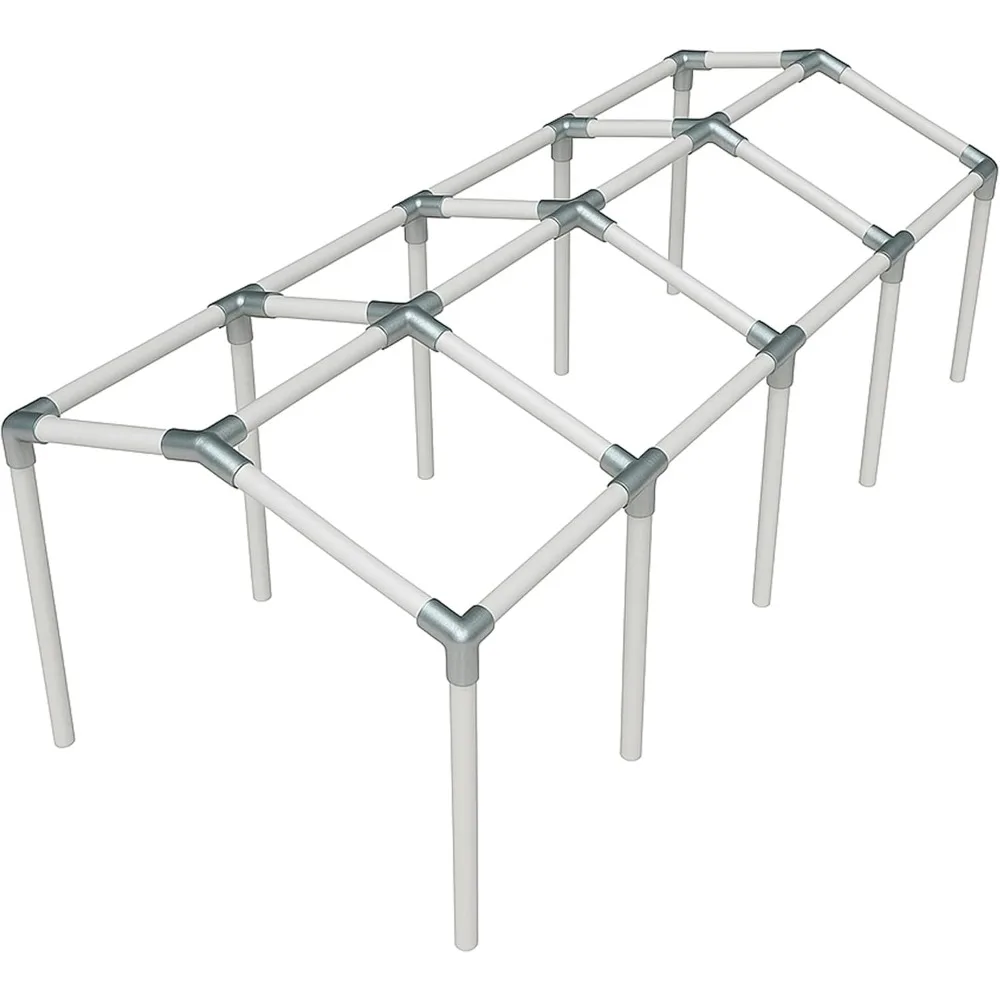 

Import Canopy Fittings Kit Low Peak Frame Carport Connectors, Full Set for 6, 8, 10 Legs, Choose Size (for 10 Legs)