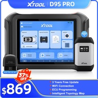 XTOOL D9S PRO Bluetooth Diagnostic Tool ECU Coding Programming Automotive Scanner Key Programmer Topology Map CAN FD DoIP