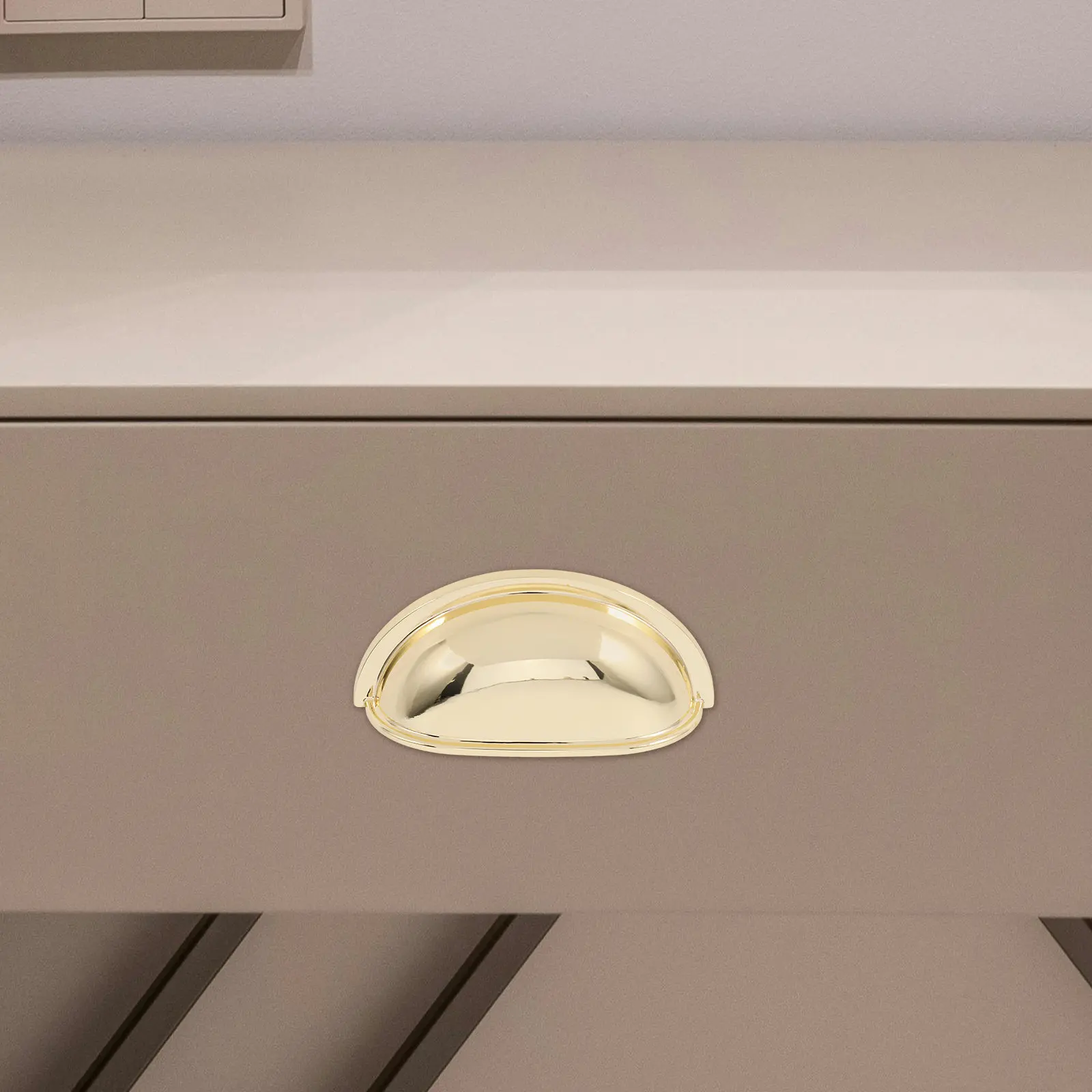 Zinc Alloy Cabinet Handle Smooth Delicate Surface Stylish Simple Design Easy Install for Cabinets Drawers Wardrobes Multipurpose