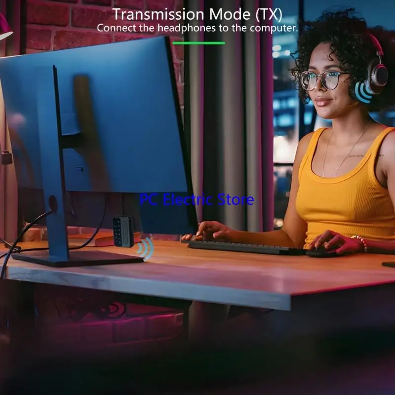 QCC5.4 BT5.4デバイスではないBT5.4アダプターを強化しますAPTXHD 10M伝送ホームエンターテイメントシステムF19C