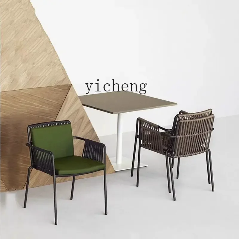 Outdoor Table and Chairs Courtyard Outdoor Rattan Chairs Waterproof Sunscreen casual Balcony Table and Chairs