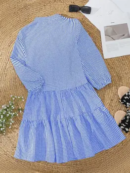 10 best sales sukienka w kratkę gingham damska - №6