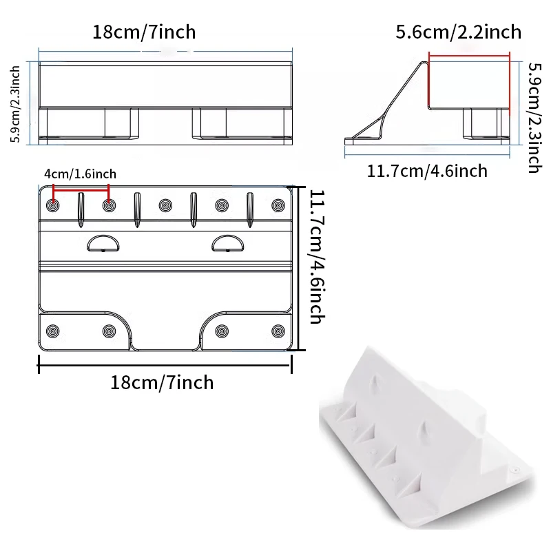 RV Top Roof Solar Panel Mounting ABS Bracket PV Modules Supporting Holder for Caravans Camper Boat Yacht Motorhome UV-resistant