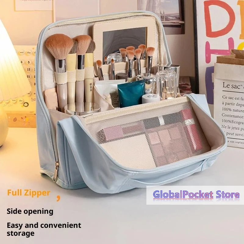 [TG823]Standing Up Cosmetic Bag Large Capacity Travel Luggage Bag Waterproof Comestics Storage Bag Organizer Women