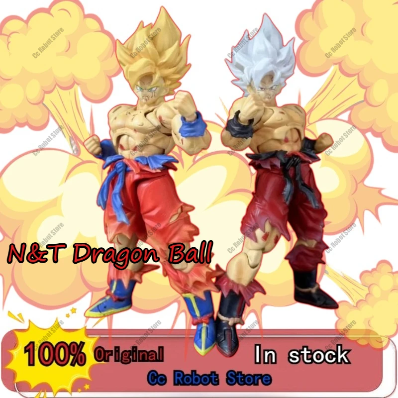 

[In Stock] Hot-Selling Toy N&T Dragon Ball SHF Super Series Weekly Color Goku Battle-Damaged 3.0 Action Figure Model