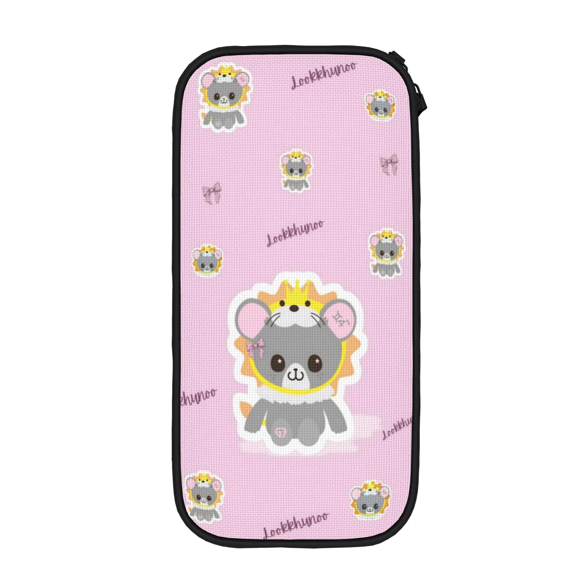 Creative look khunnoo geminifourth Pencil Case  Pencil Pouch Pen Box for Student Large Storage Bag School Supplies