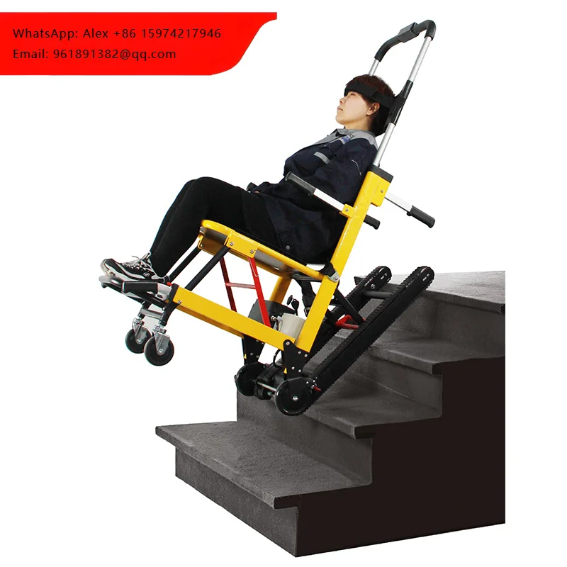 

Electric Patient Lift Wheelchair For Disabled People Climbing Stairs-Lightweight Aluminum Folding Design CE ISO Certification