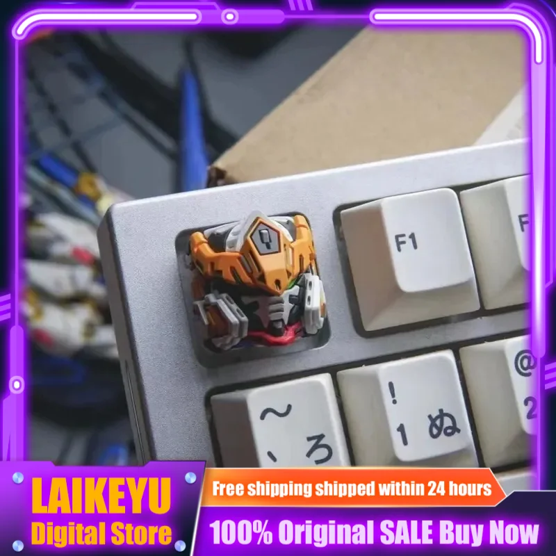 ガンダムユニコーンテーマキーキャップメカニカルキーボードパーソナライズされたカスタムキーキャップタブレットラップトップ-pc-ゲームキーボードアクセサリーギフト