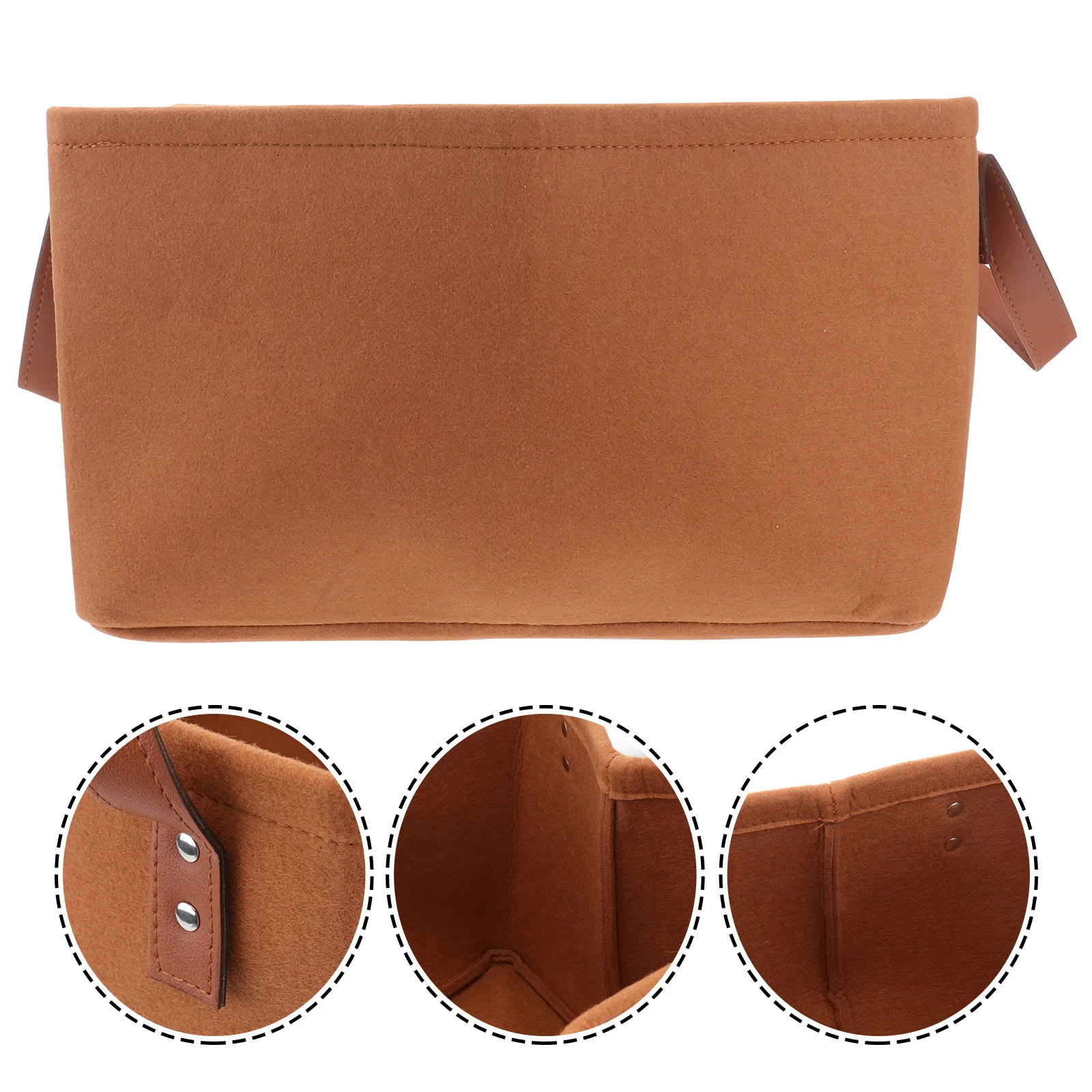 

1pc Foldable Storage Basket Sundry Organizer Portable Household Nonwovens Desktop Basket Nursery Kids Room Bathroom Fruit Snacks