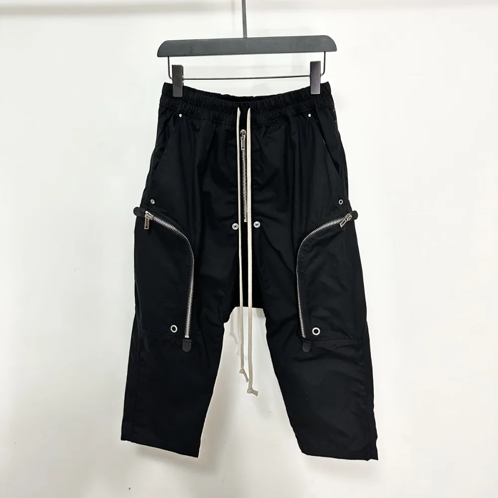 RO Dark Haren Octopath Pants Men Heavy Industry Multiple Zipper Side Bags Work Clothes Hanging Gear Octopath Pants