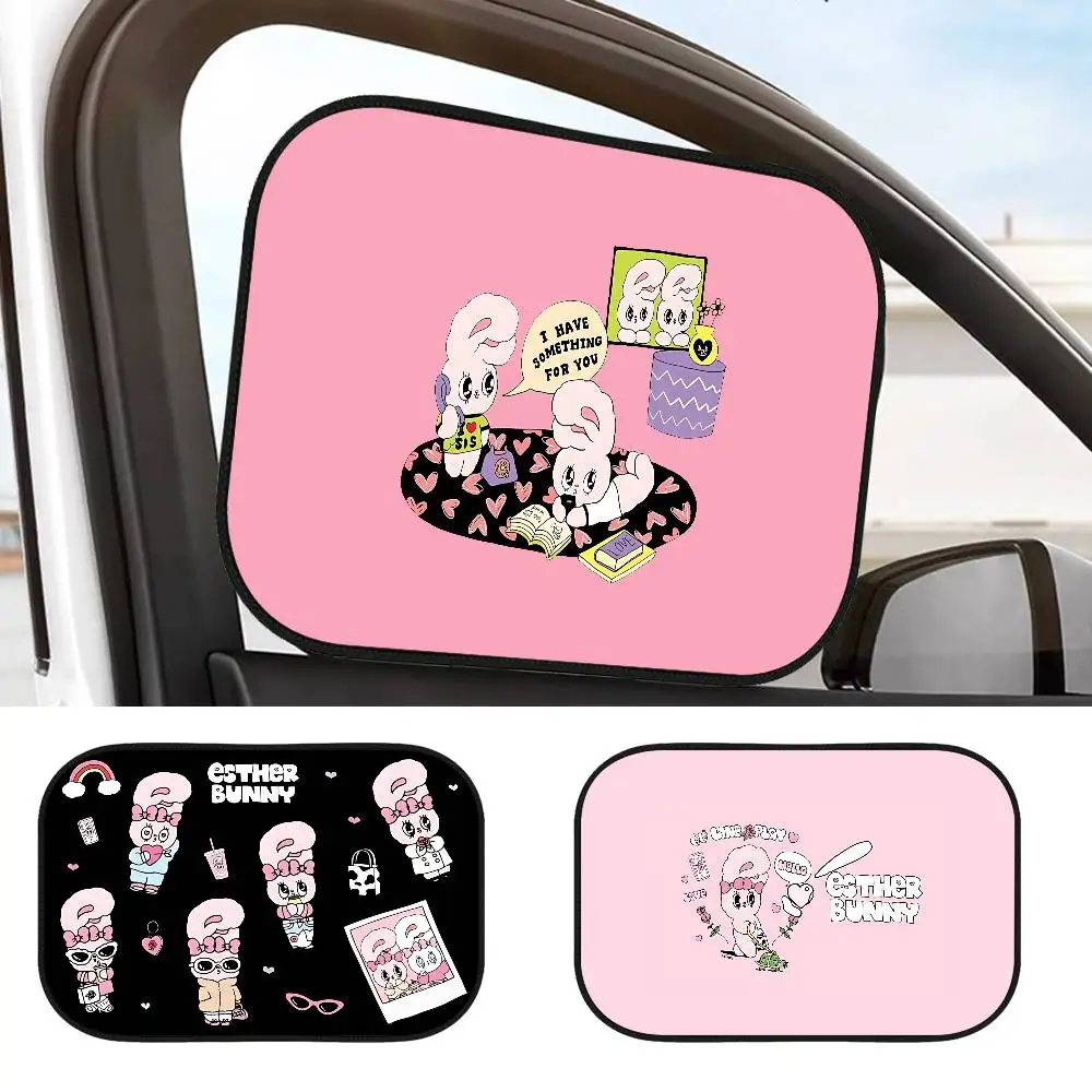 

E-esther Bunny 1PCS Car Electrostatic Sunshade UV Protector Self Adhesive Car Side Window Sun Visor Protection Film