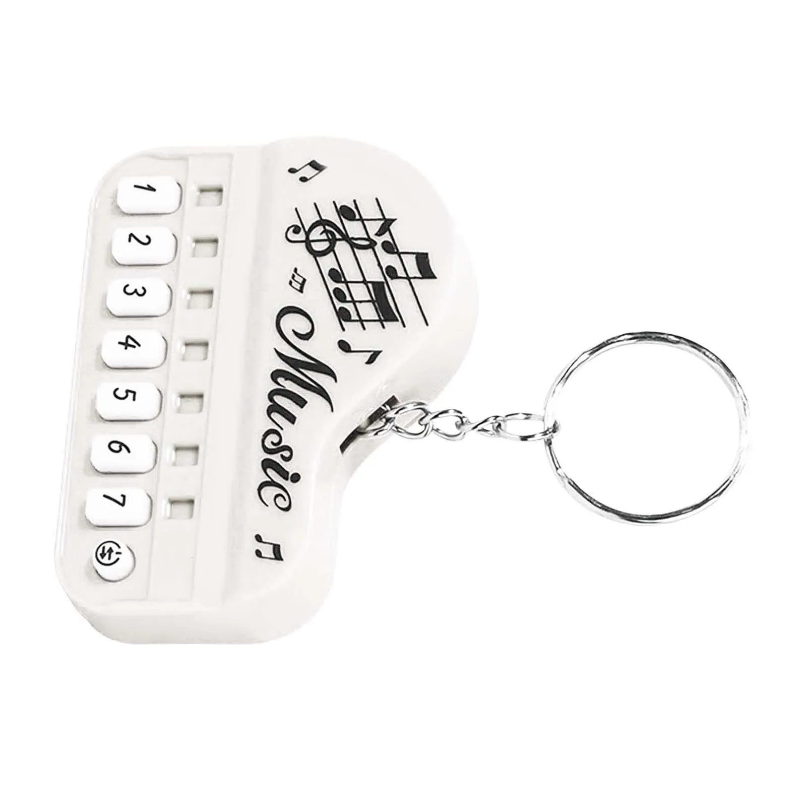 Fashion Electronic Finger Piano Keychain Toy Multifunctional Electronic Piano Keyboard Toy for Home Office Traveling DIN889