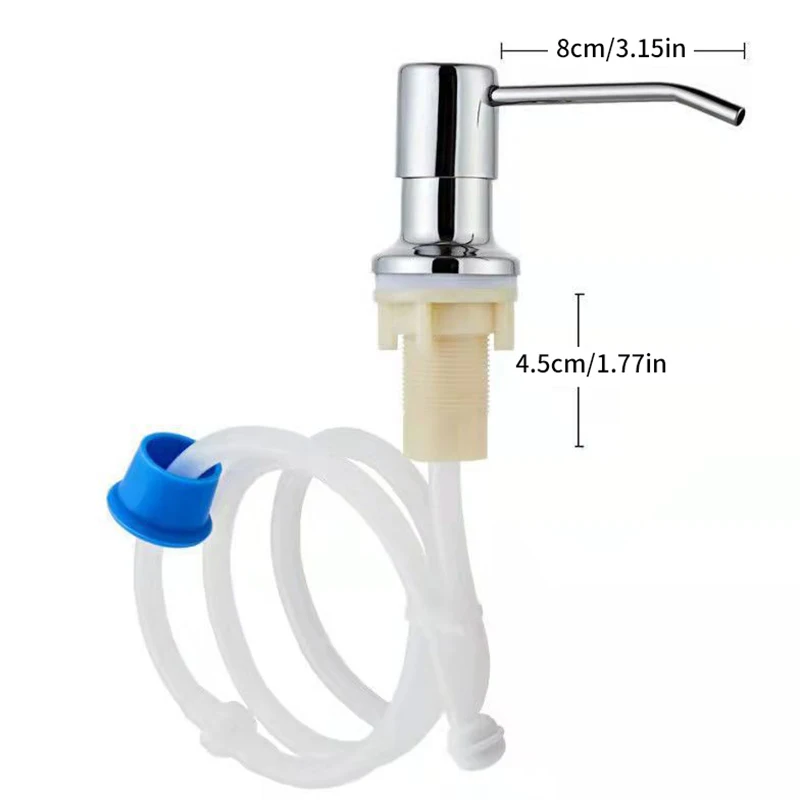 Dispensadores de jabón líquido de acero inoxidable, botella de 500ml/350ml, bomba duradera, herramientas útiles para fregadero de cocina, accesorios de cocina, novedad