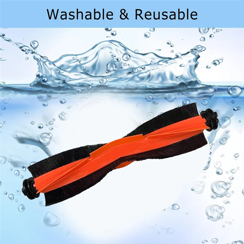 1 Haarbürste und 1 Kleberbürste für Dreame L10s Pro Ultra, Dream Bot X30 Ultra / X30 Pro, S10 Pro Ultra Kehrmaschine-A77G