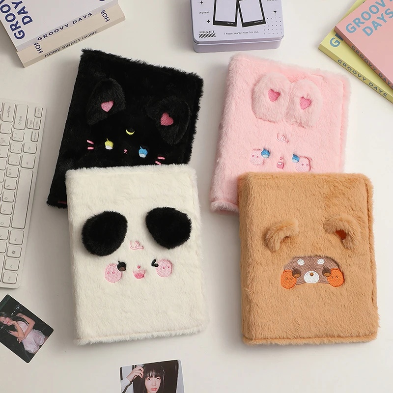 2023New A5 Binder Photocard Holder Kawaii Plush Photo Album Kpop Idol Photocards Collect Book Student School Notebook Stationery