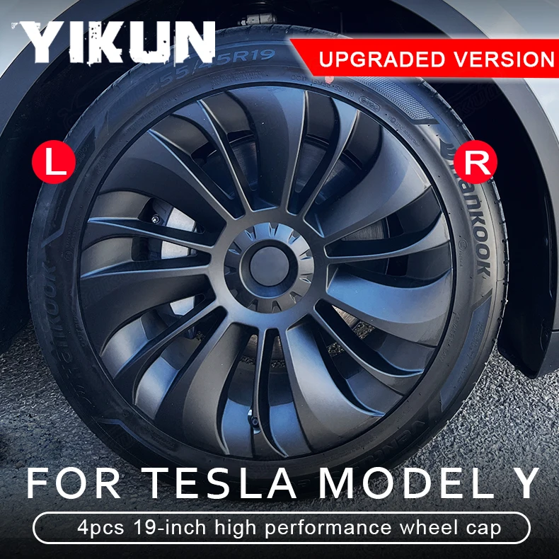 

4PCS Hub Cap for Tesla Model Y 19 Inch Performance Replacement Wheel Cap Automobile Hubcap Full Rim Cover Accessories 2018-2024