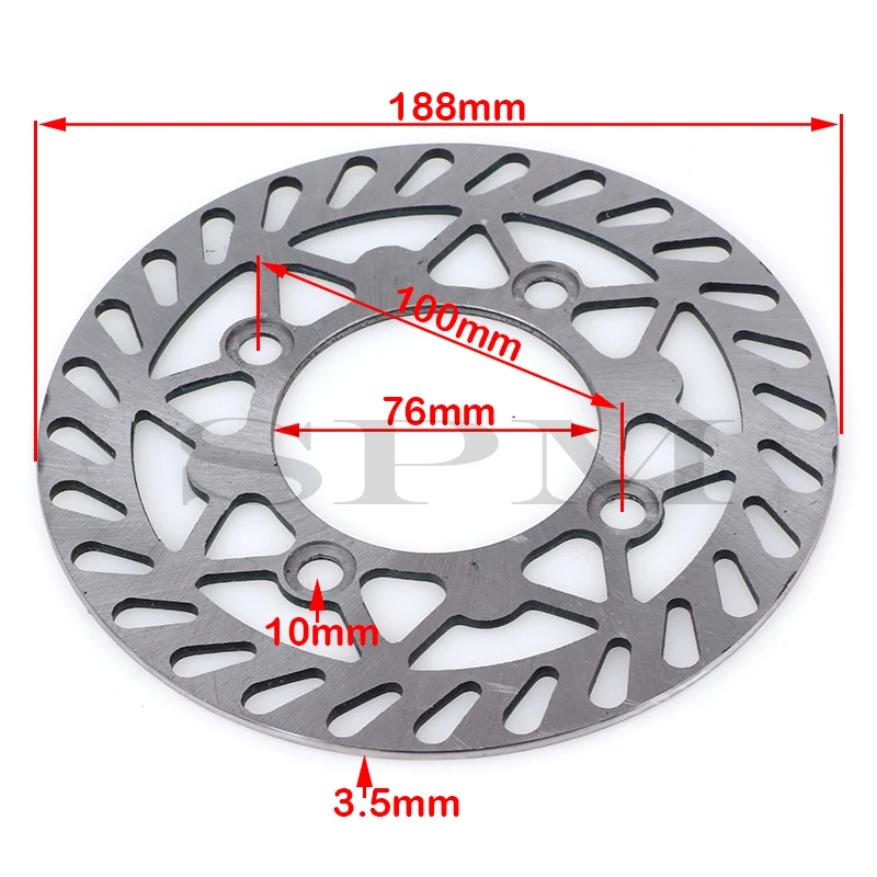 15mm Rear Disc Brake System Caliper Pad for 110cc 125cc 140cc CRF XR SSR Pit Dirt Bike ATV Hydraulic Rear Brake Caliper