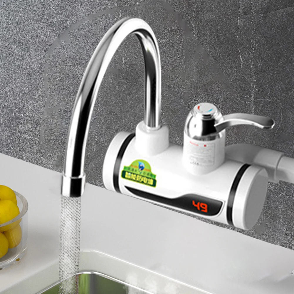 電気瞬間加熱蛇口-3000-ワットタンクレス給湯器-360-度回転温度調節可能なキッチンバスルーム用品