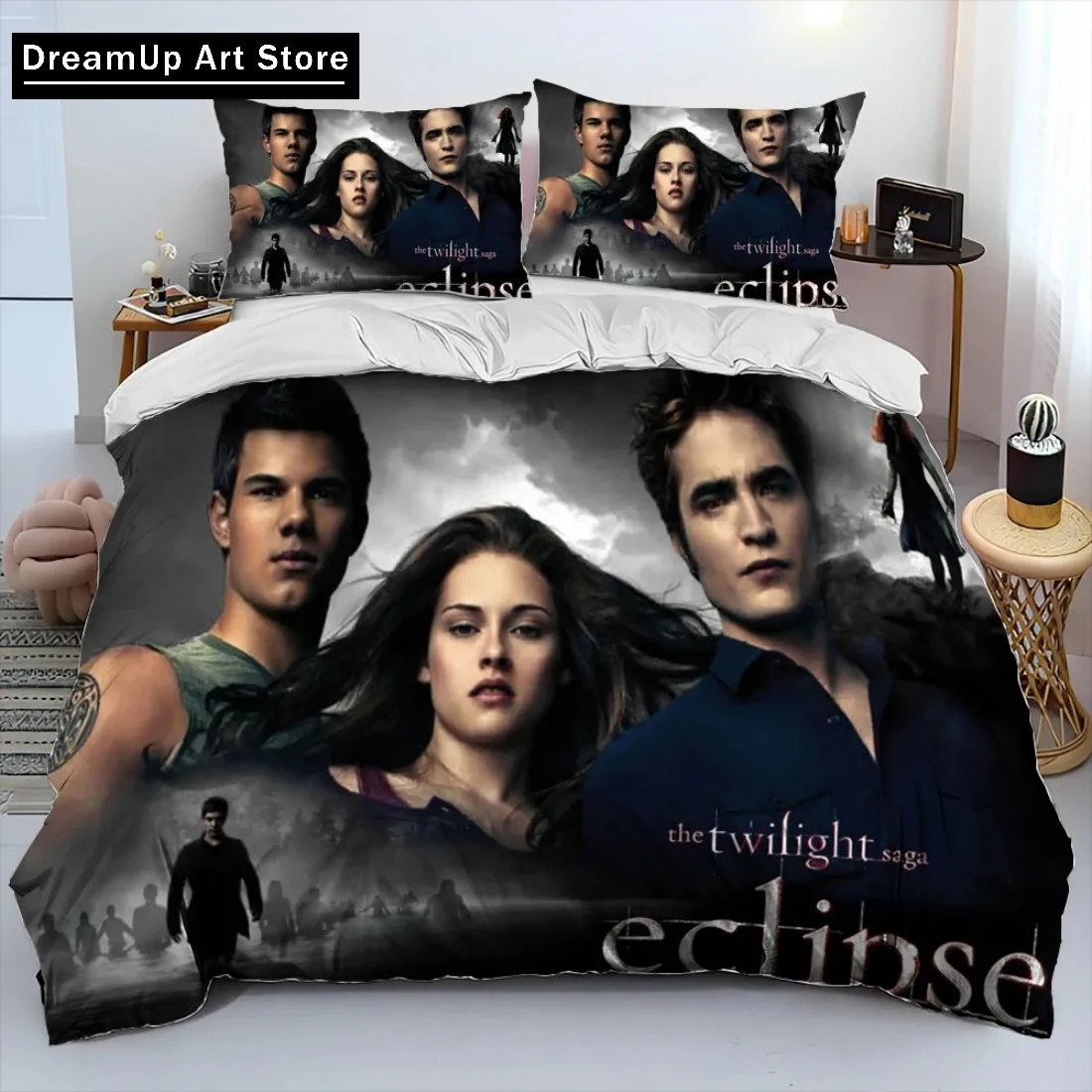 3D Print Twilight Saga Bedding Set Duvet Cover Bed Set Quilt Cover Twin Single Queen King Size Boys Adult Home Textile Decor