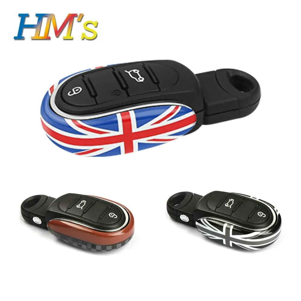 Auto Styling Legering Sleutel Case Cover Chain Union Jack Voor Mini Cooper JCW F54 F55 F56 F57 F60 Clubman Countryman Auto accessoires