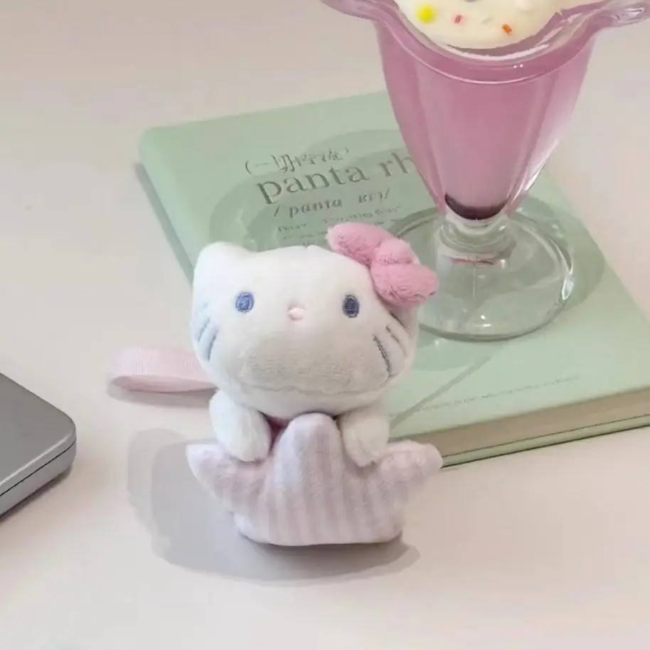 Hello Kitty Replica Edition Embrace The Stars Pink Bowknot Plush Stuff Toy Shoulder Bag Pendant Decoration Birthday Gift Friend