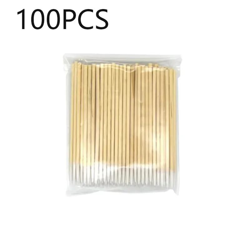 100/200/400/600Pcs Cotton Swab With Wood Handle Small Pointed Tip Head For Eyebrow Tattoo Beauty Make-Up Nail Wooden Sticks view 6