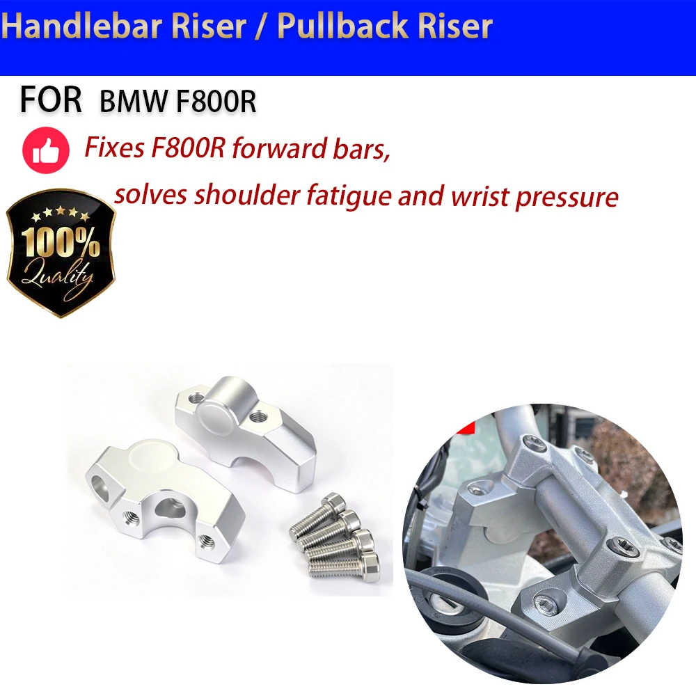 For BMW F800R Handlebar Riser Pullback Elevador Manillar Moto Accesorios Moto