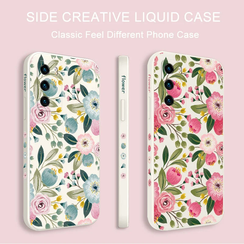 Heart Flower Phone Case For Huawei P40 P50 P30 P20 Pro Lite Nova 10 10SE 9 9SE Mate 50 50E 40 30 20 Pro Lite Cover