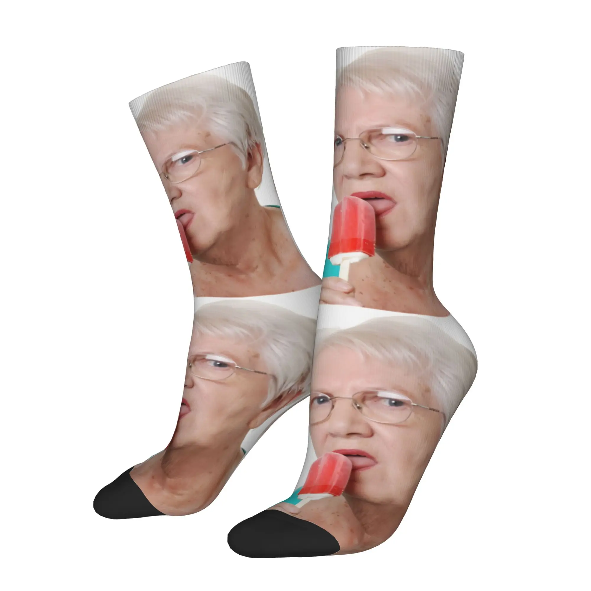 Grandma Needs an Ice-Cream Meme Socks Men's Women's Casual  Socks Novelty Spring Summer Autumn Winter Middle Tube Socks Gifts