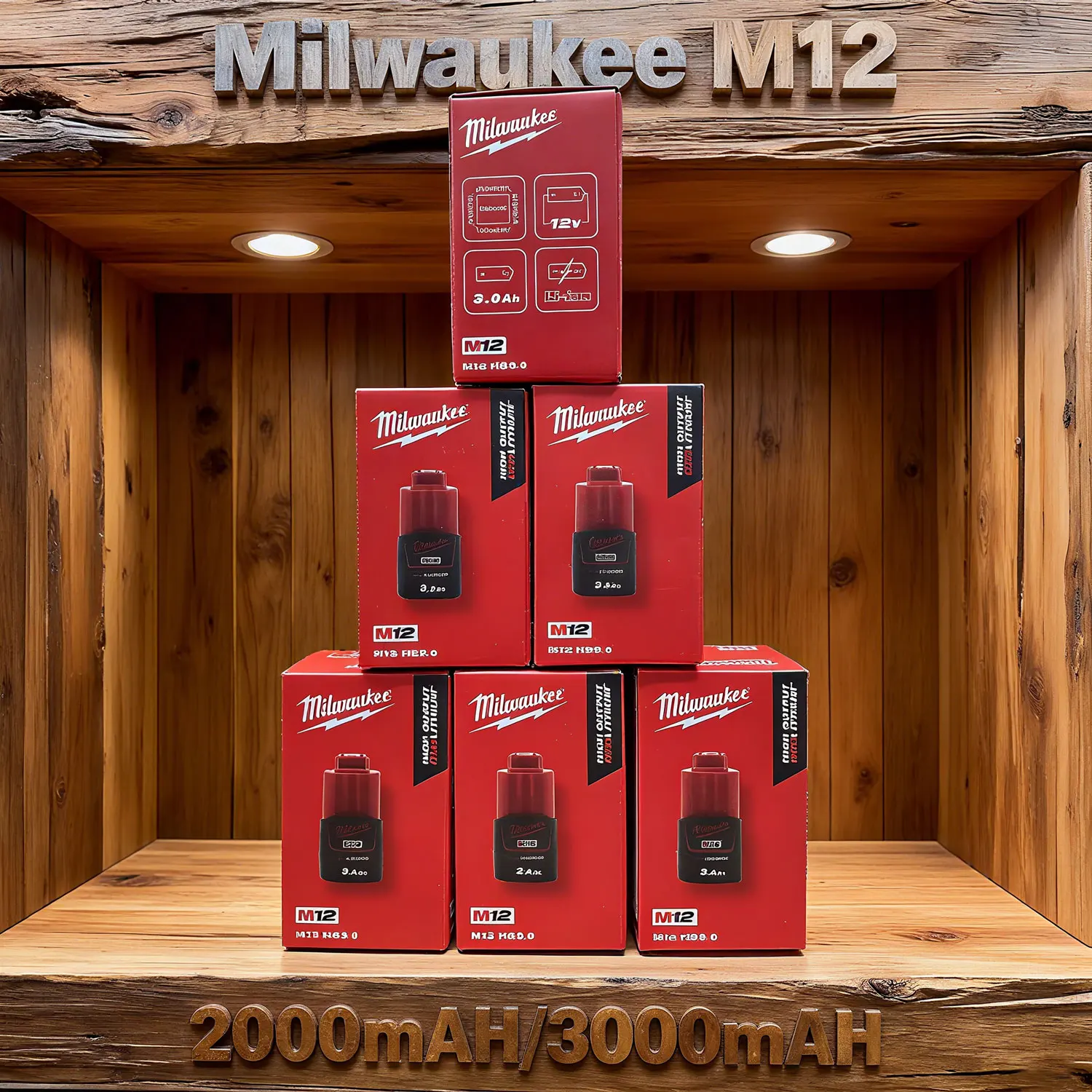 🔋 originální dobíjecí 12V baterie Milwaukee 48-11-2411 48-11-2401mil-12a-Li M12 2000mah/3000mah baterie Milwaukee. - náhled 2