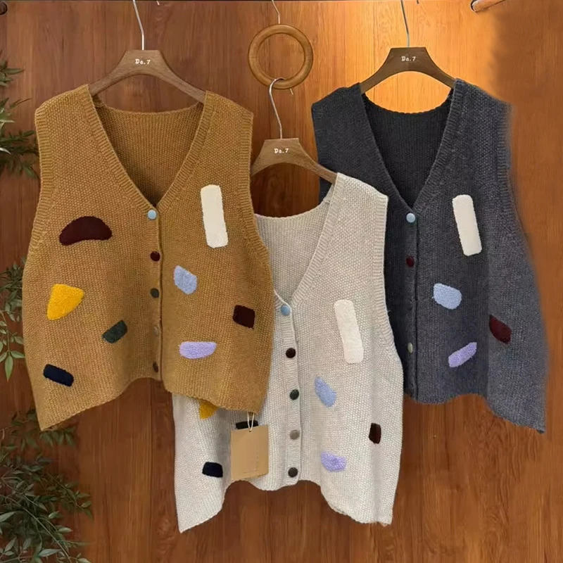 الحلو فضفاض محبوك سترة سترة طبقات خمر Sle القطن مزيج الشتاء Faion المرأة عادية مستقيم قطع Svel Ca... #4