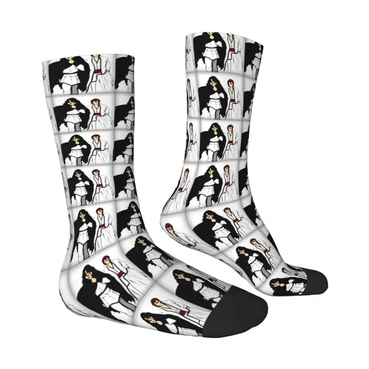 Two People Bleach TV Series Manga Socks Male Mens Women Autumn Stockings Printed